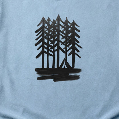 Tall Tree Painting Cotton T-Shirt