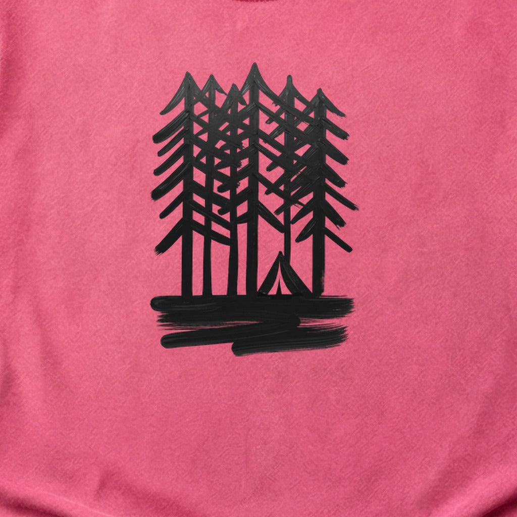 Tall Tree Painting Cotton T-Shirt