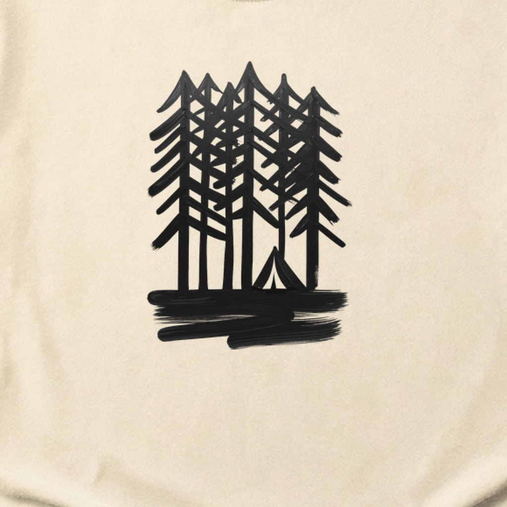 Tall Tree Painting Cotton T-Shirt
