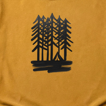 Tall Tree Painting Cotton T-Shirt