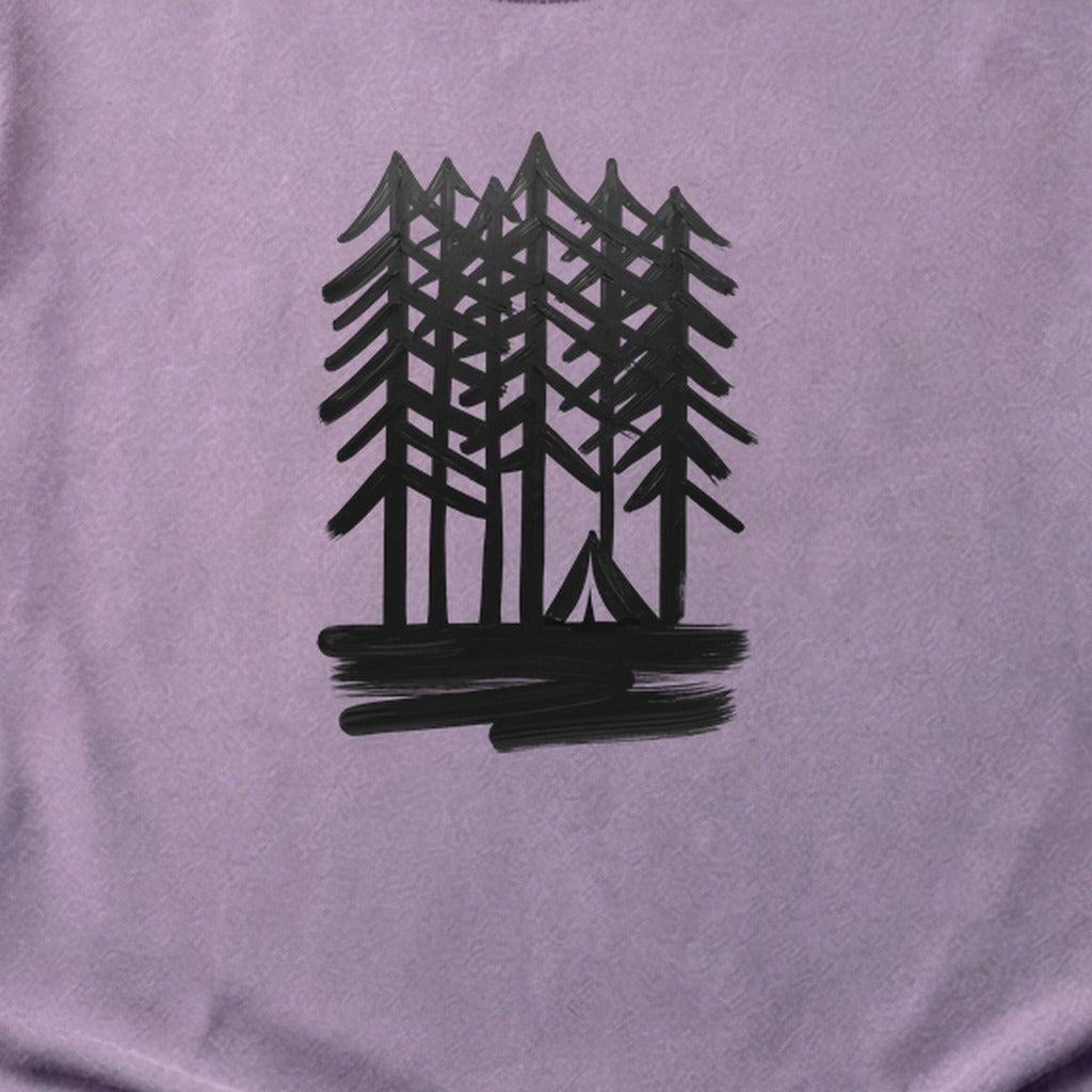 Tall Tree Painting Cotton T-Shirt