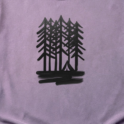Tall Tree Painting Cotton T-Shirt
