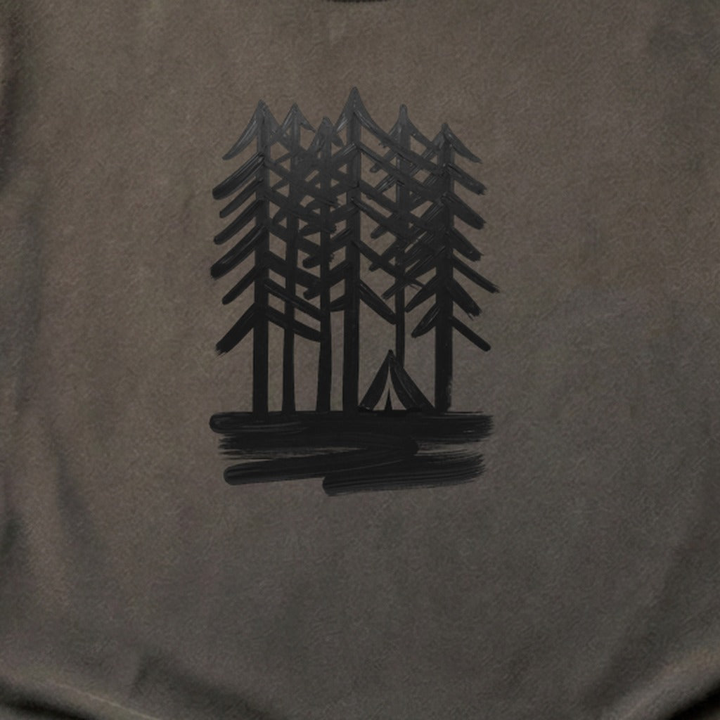 Tall Tree Painting Cotton T-Shirt
