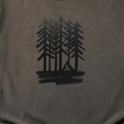 Tall Tree Painting Cotton T-Shirt