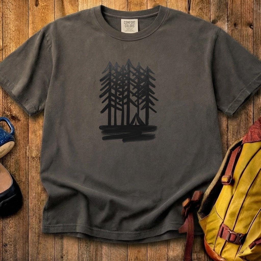 Tall Tree Painting Cotton T-Shirt
