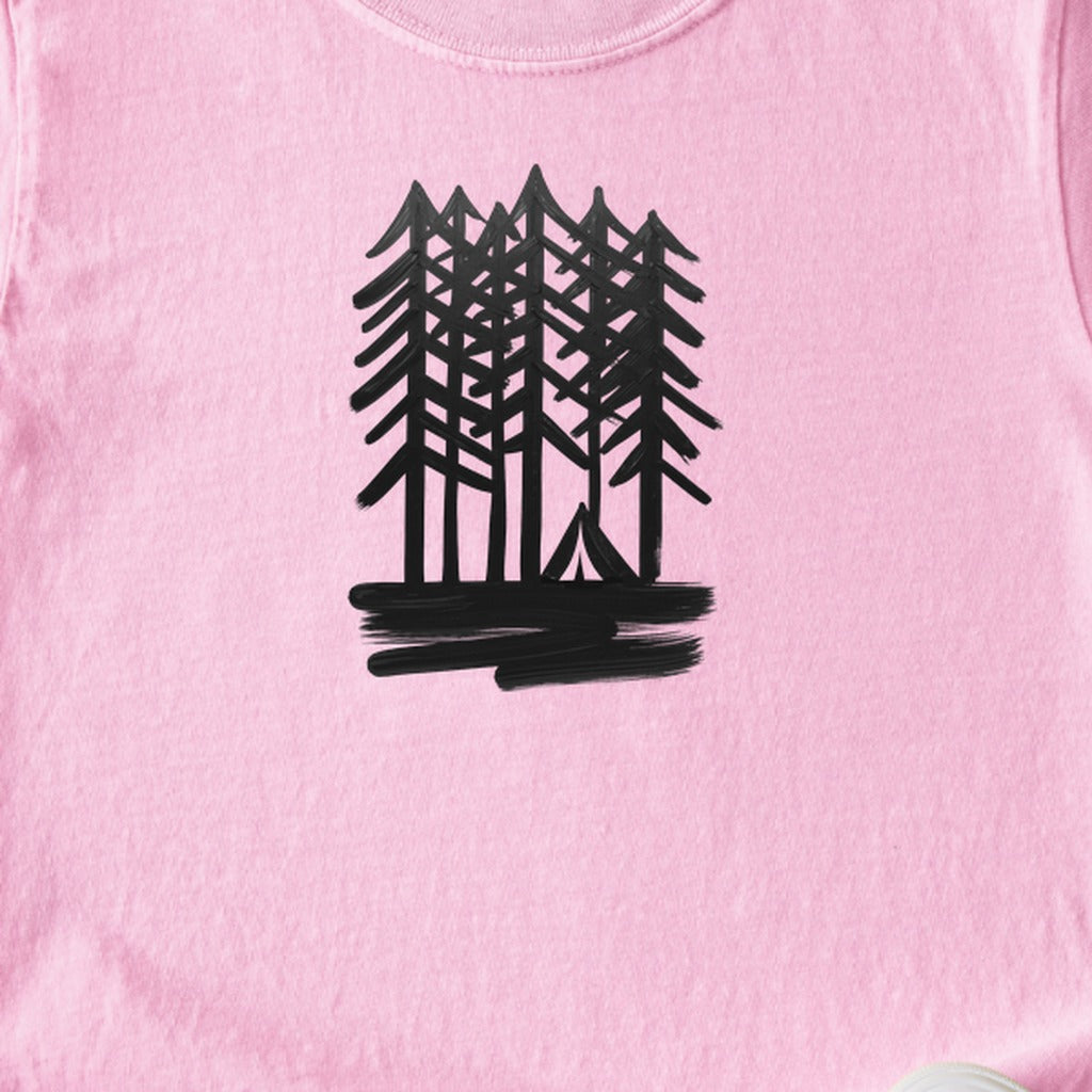 Tall Tree Painting Kids Cotton T-Shirt