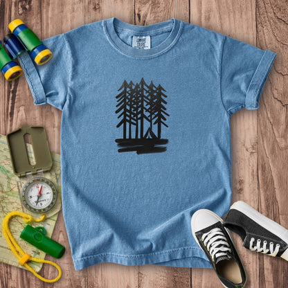 Tall Tree Painting Kids Cotton T-Shirt