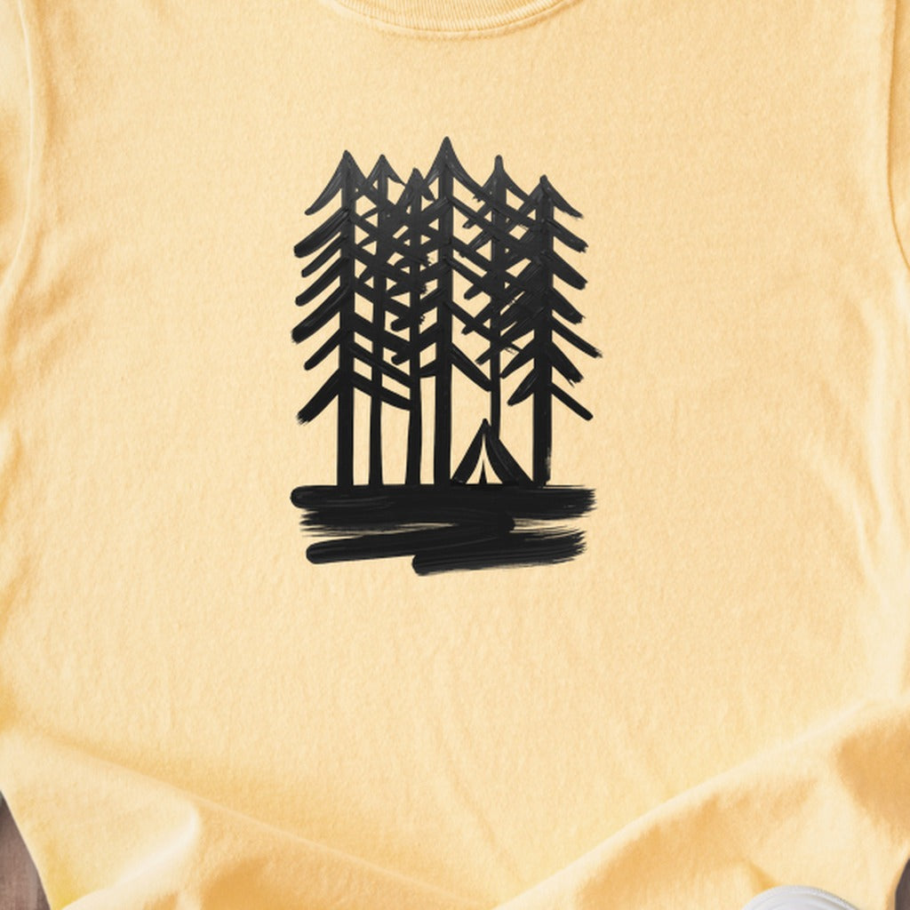 Tall Tree Painting Kids Cotton T-Shirt