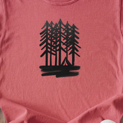 Tall Tree Painting Kids Cotton T-Shirt