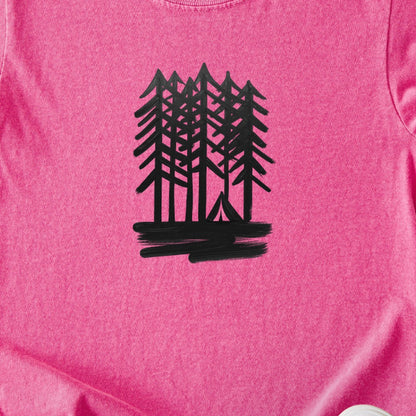 Tall Tree Painting Kids Cotton T-Shirt