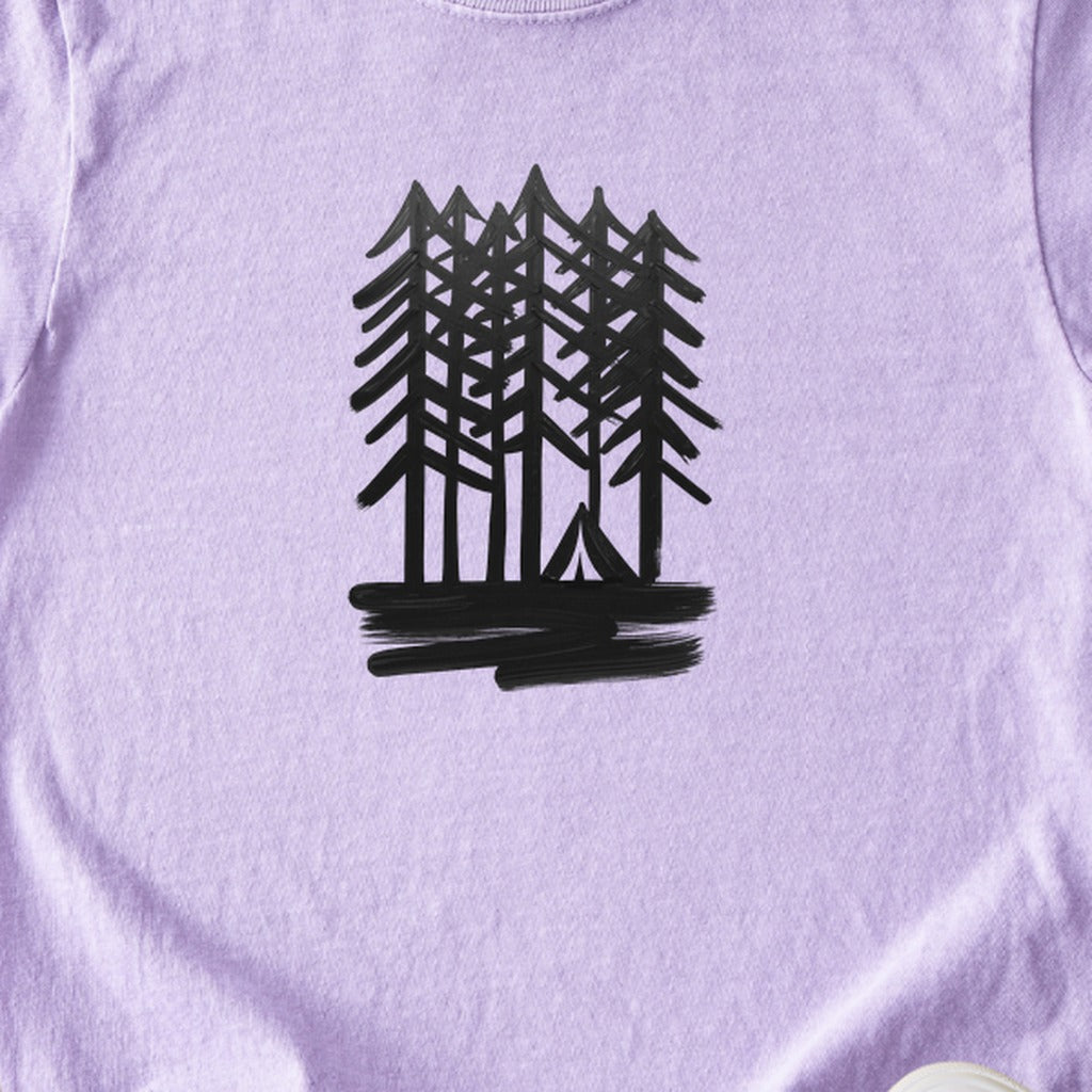 Tall Tree Painting Kids Cotton T-Shirt