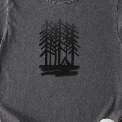 Tall Tree Painting Kids Cotton T-Shirt