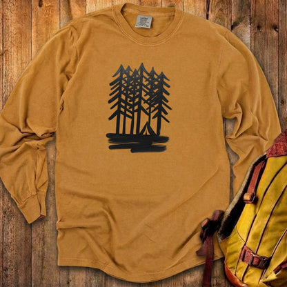Tall Tree Painting Cotton Long Sleeve