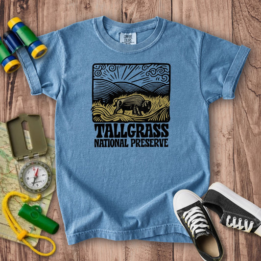 Tallgrass National Preserve Kids Cotton T-Shirt