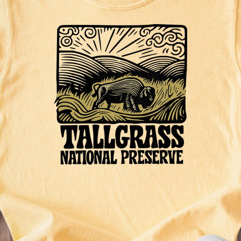 Tallgrass National Preserve Kids Cotton T-Shirt