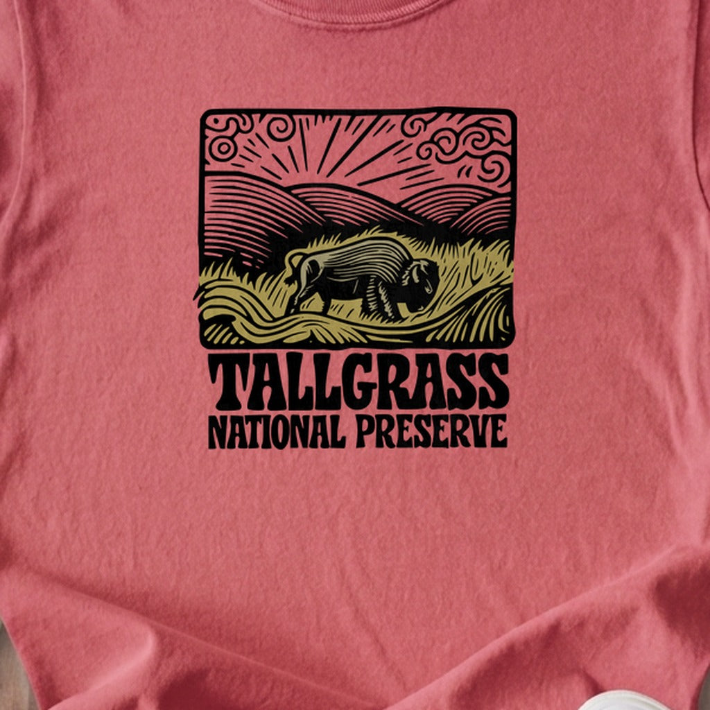 Tallgrass National Preserve Kids Cotton T-Shirt