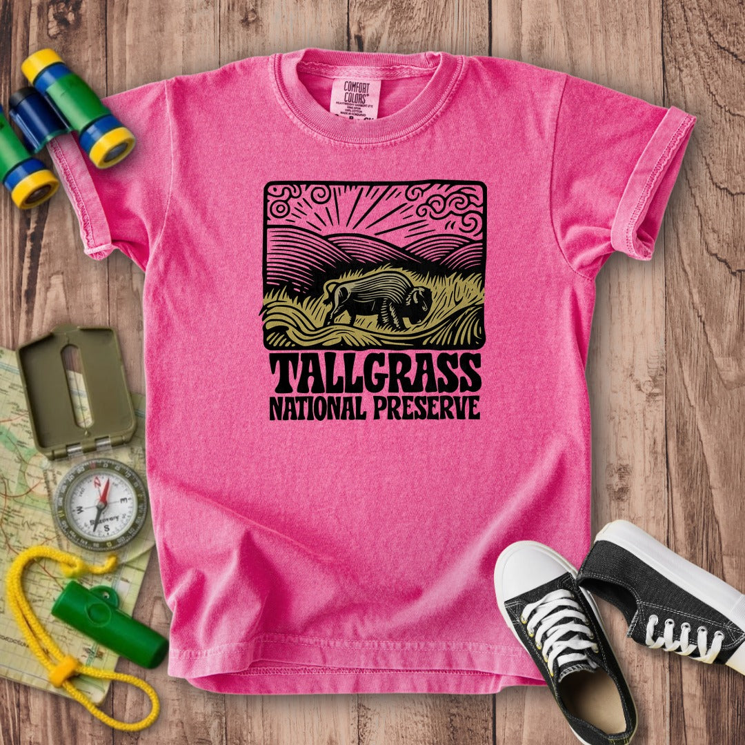 Tallgrass National Preserve Kids Cotton T-Shirt