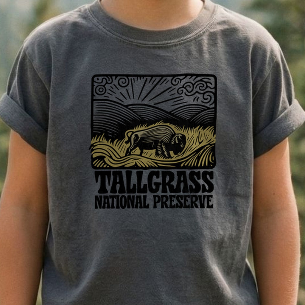 Tallgrass National Preserve Kids Cotton T-Shirt