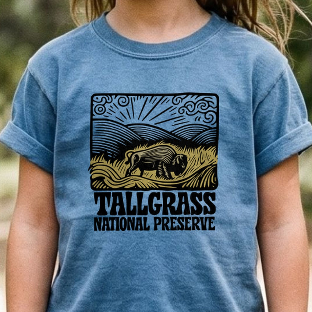 Tallgrass National Preserve Kids Cotton T-Shirt