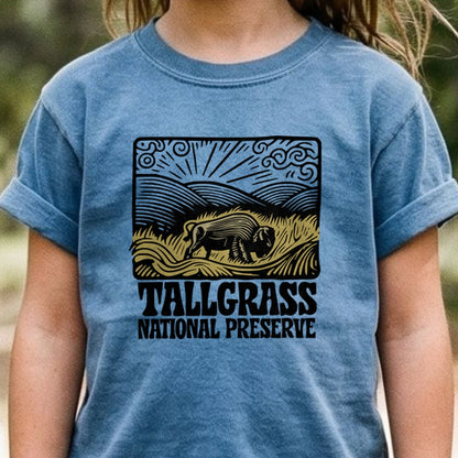 Tallgrass National Preserve Kids Cotton T-Shirt
