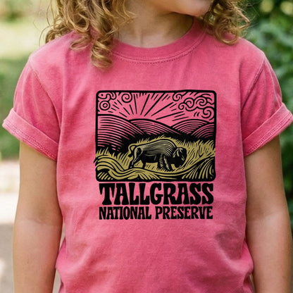 Tallgrass National Preserve Kids Cotton T-Shirt