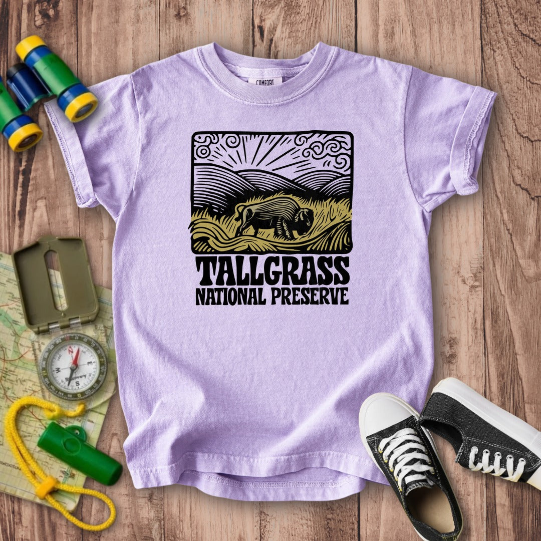 Tallgrass National Preserve Kids Cotton T-Shirt