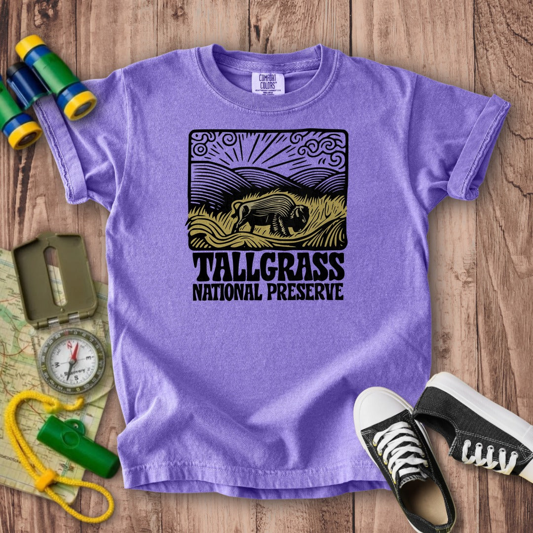 Tallgrass National Preserve Kids Cotton T-Shirt