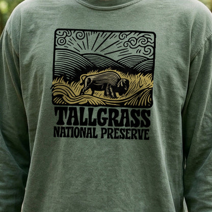 Tallgrass National Preserve Cotton Long Sleeve