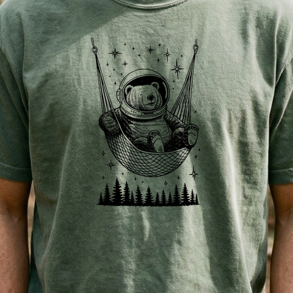 The Napstronaut Bear Cotton T-Shirt