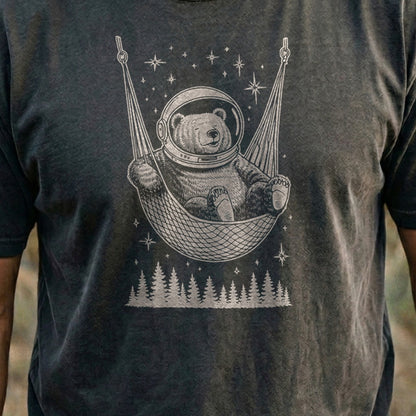 The Napstronaut Bear Cotton T-Shirt