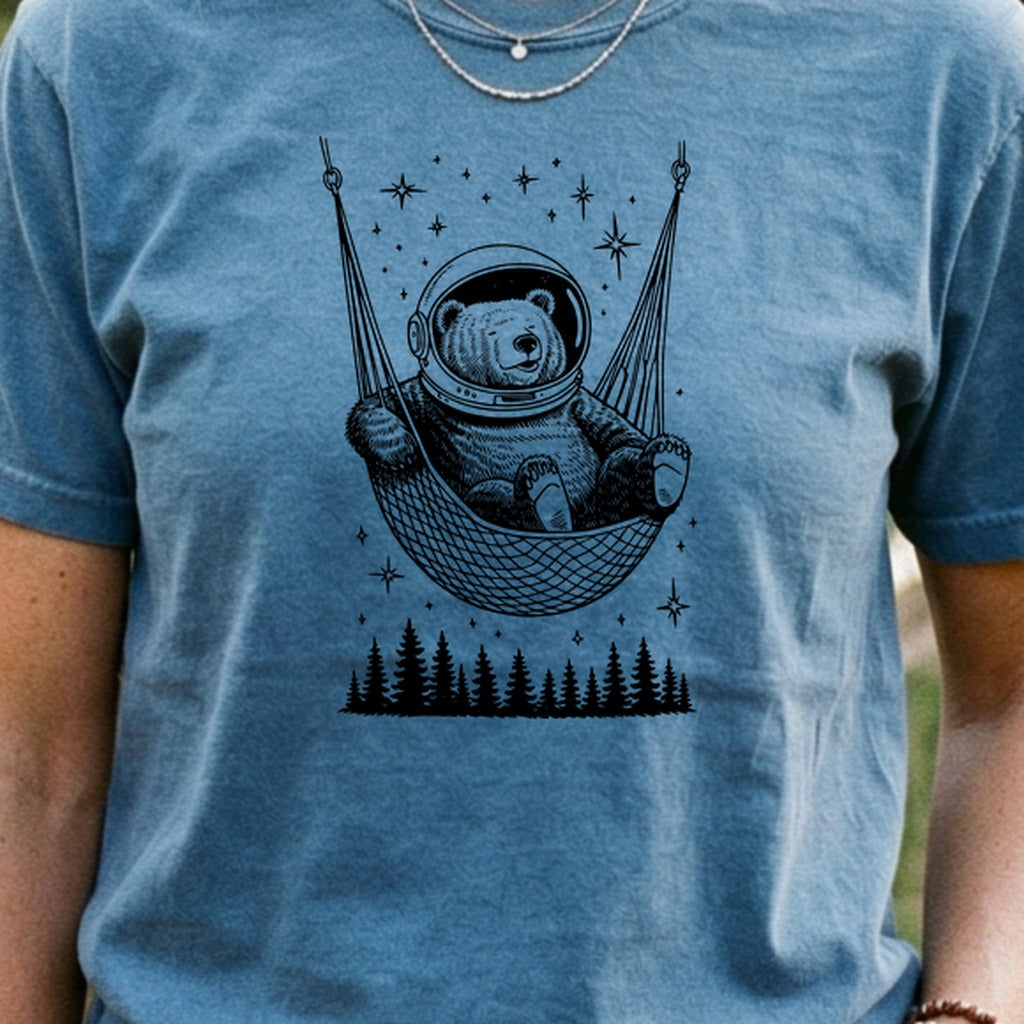 The Napstronaut Bear Cotton T-Shirt