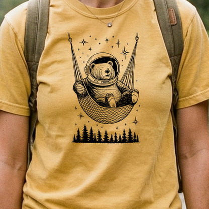 The Napstronaut Bear Cotton T-Shirt