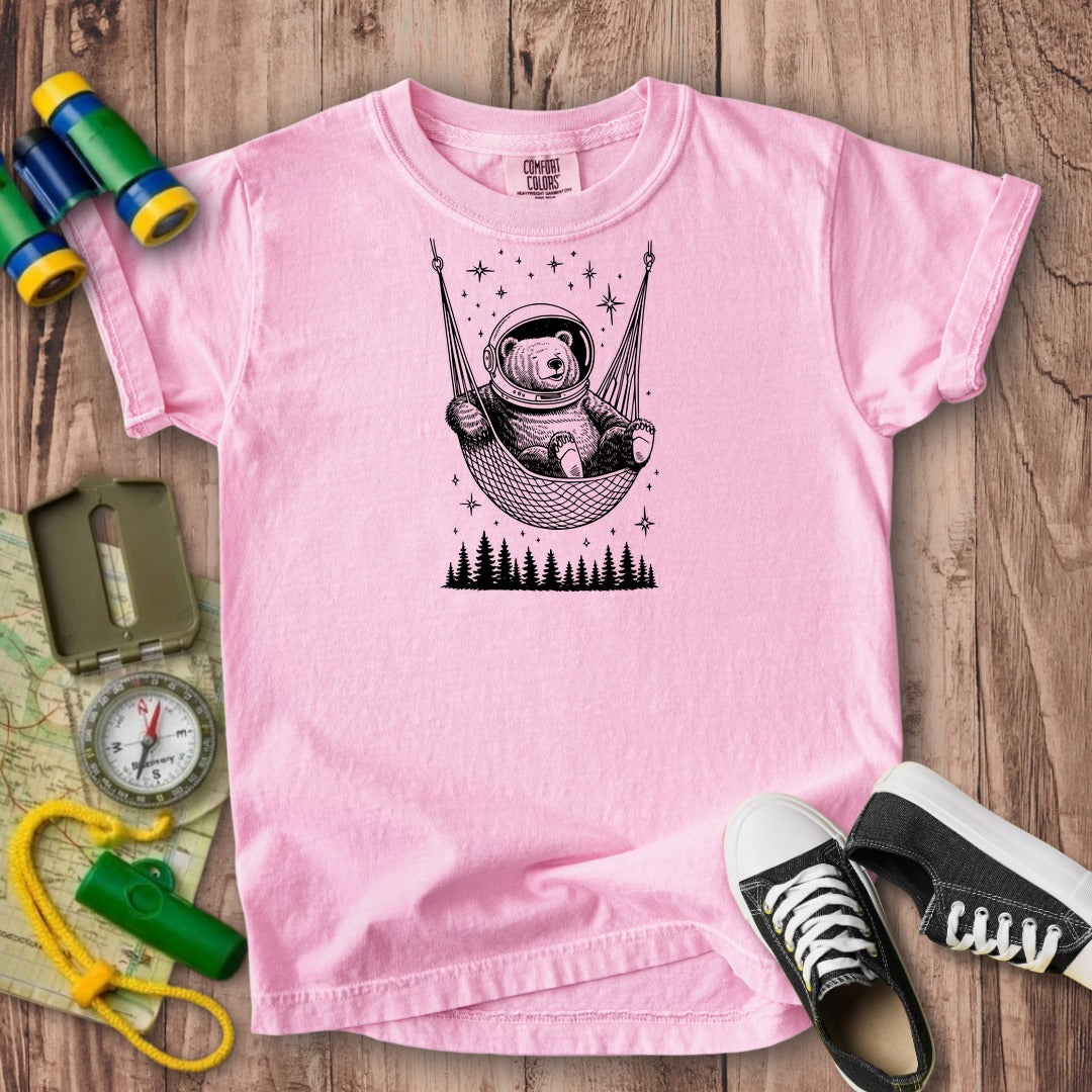 The Napstronaut Bear Kids Cotton T-Shirt