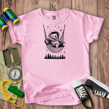 The Napstronaut Bear Kids Cotton T-Shirt