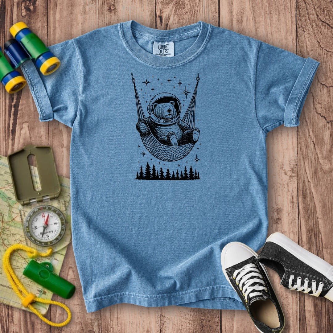 The Napstronaut Bear Kids Cotton T-Shirt