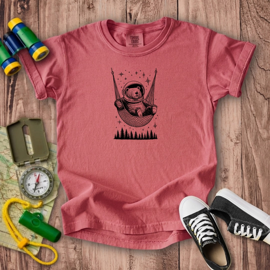 The Napstronaut Bear Kids Cotton T-Shirt