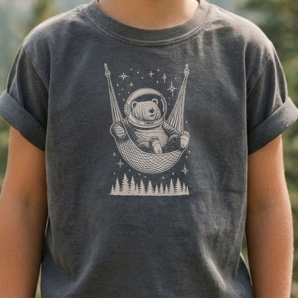 The Napstronaut Bear Kids Cotton T-Shirt