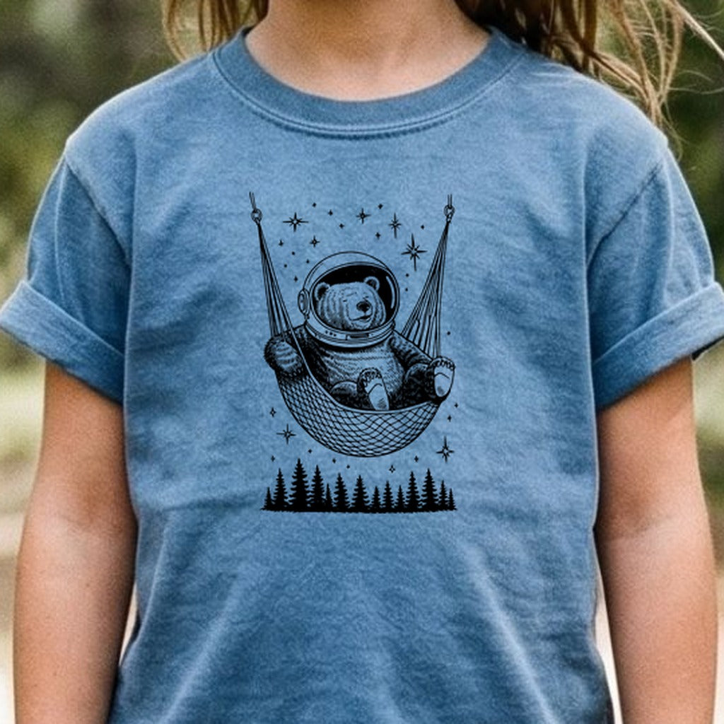 The Napstronaut Bear Kids Cotton T-Shirt