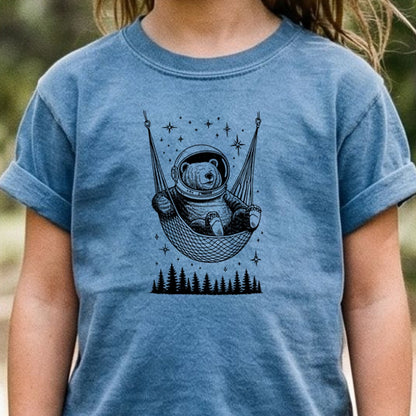The Napstronaut Bear Kids Cotton T-Shirt