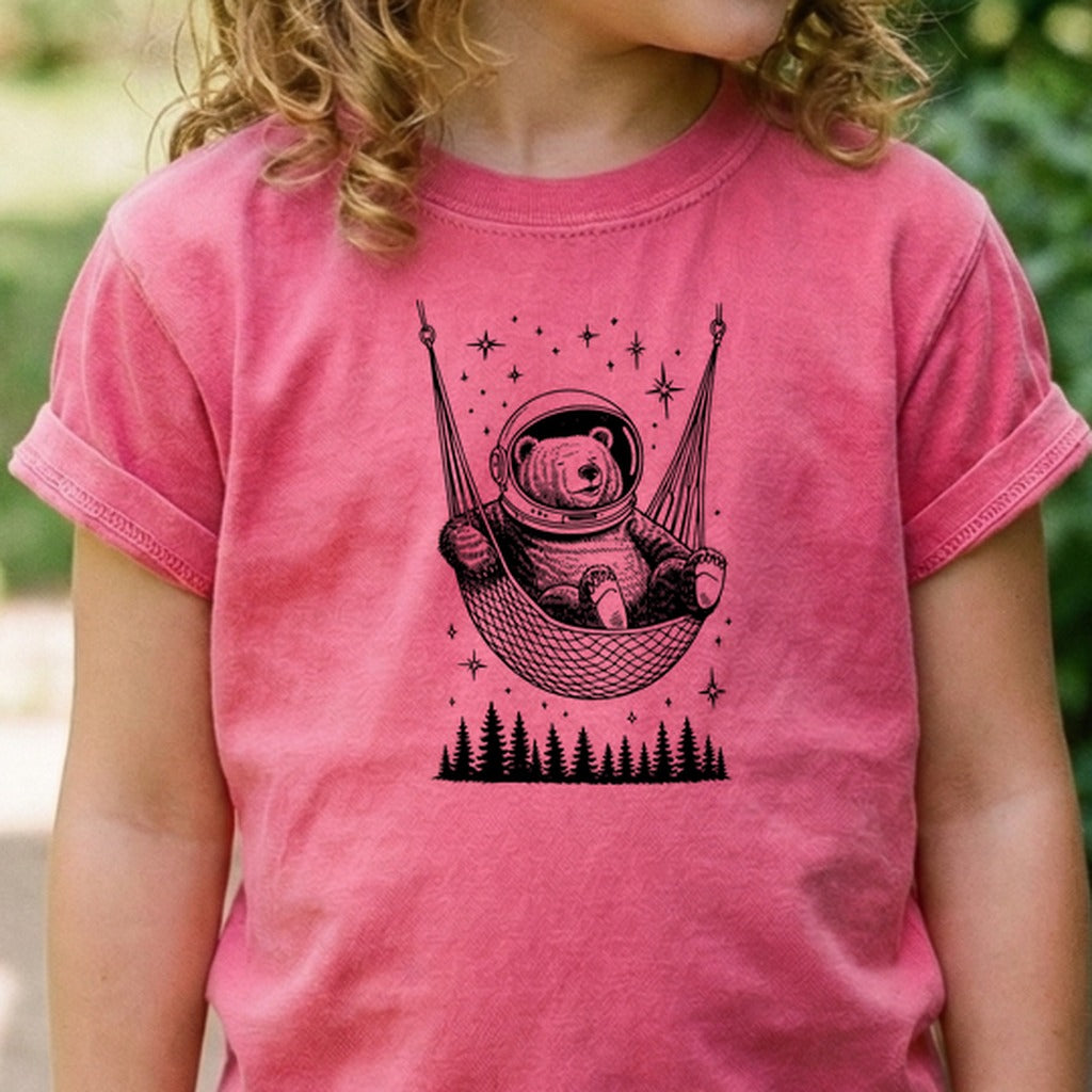 The Napstronaut Bear Kids Cotton T-Shirt