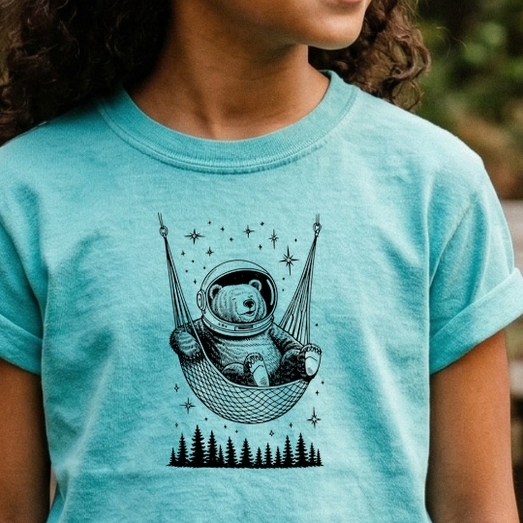 The Napstronaut Bear Kids Cotton T-Shirt