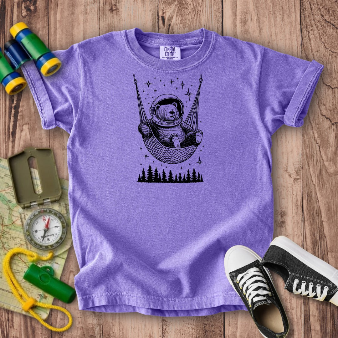 The Napstronaut Bear Kids Cotton T-Shirt