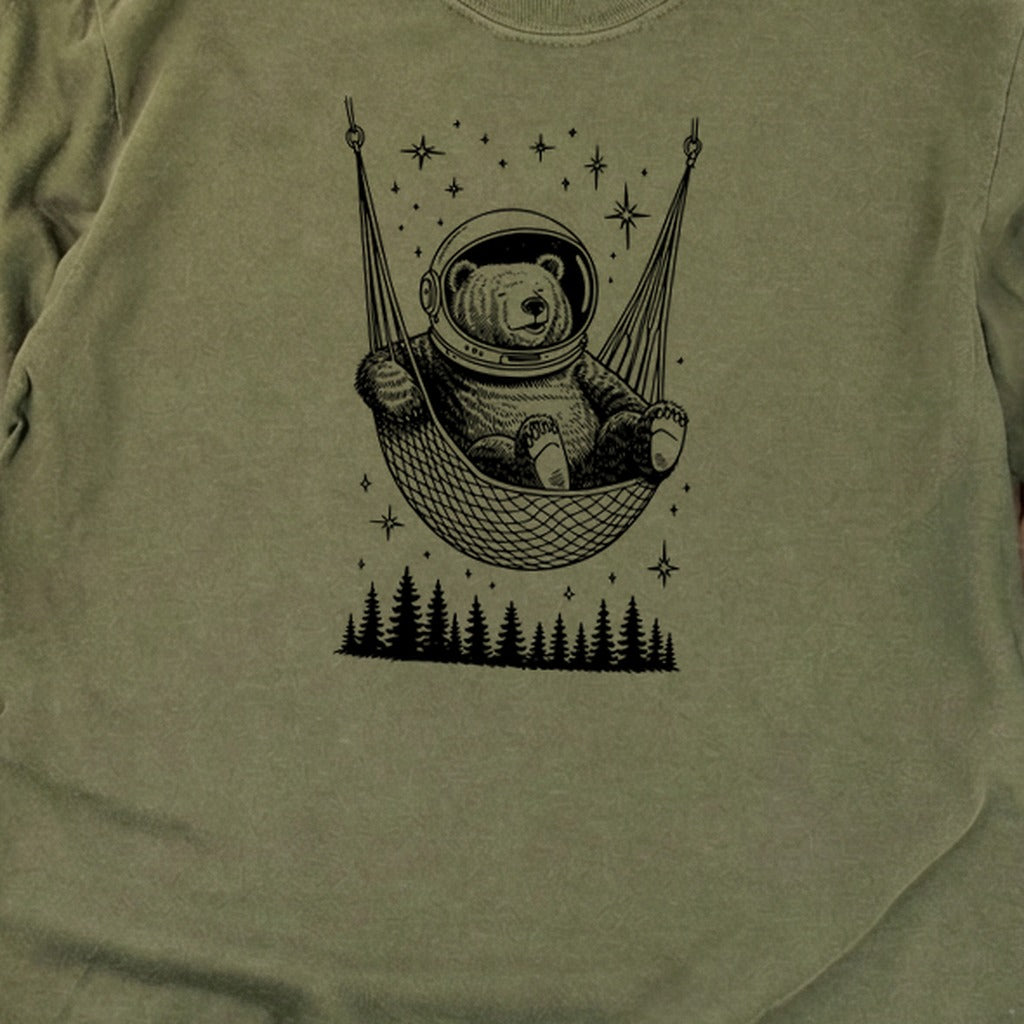 The Napstronaut Bear Cotton Long Sleeve