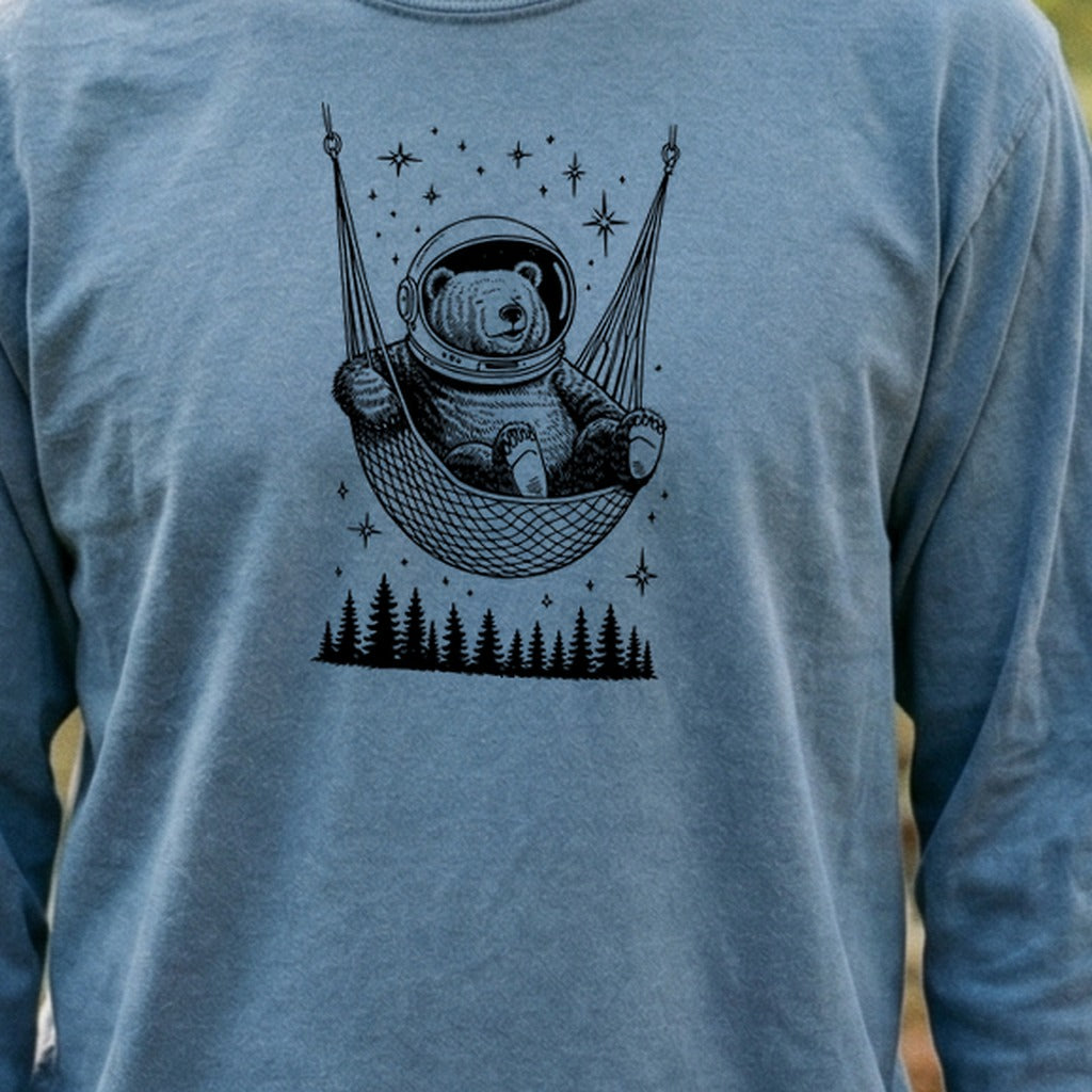 The Napstronaut Bear Cotton Long Sleeve