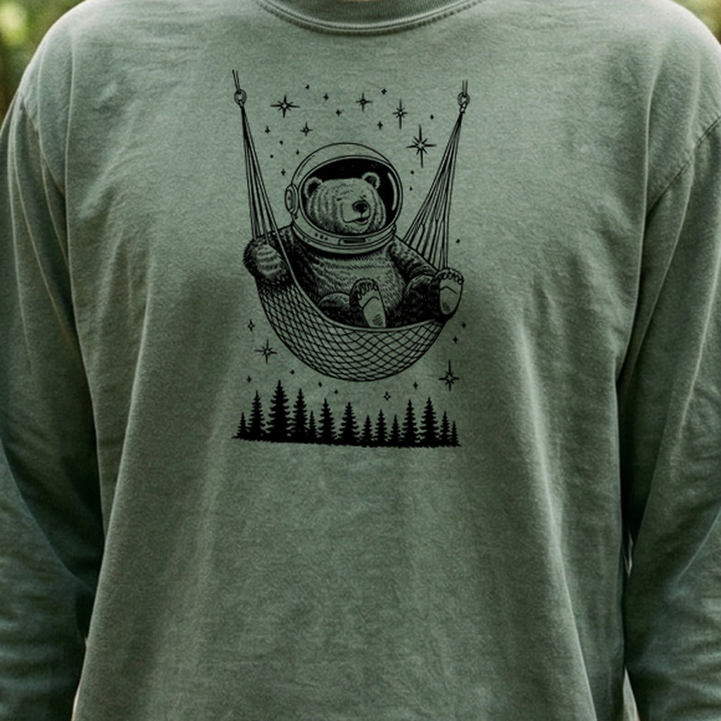 The Napstronaut Bear Cotton Long Sleeve