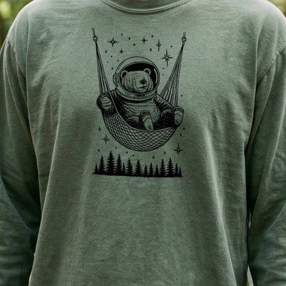 The Napstronaut Bear Cotton Long Sleeve