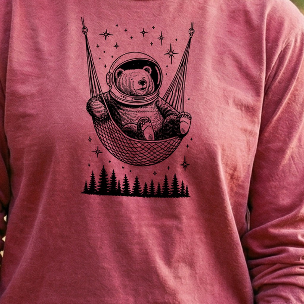 The Napstronaut Bear Cotton Long Sleeve