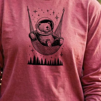The Napstronaut Bear Cotton Long Sleeve