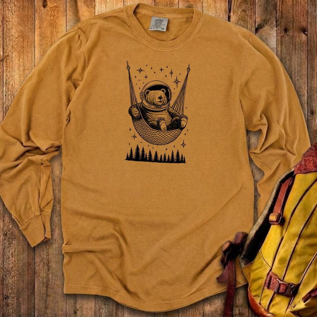 The Napstronaut Bear Cotton Long Sleeve