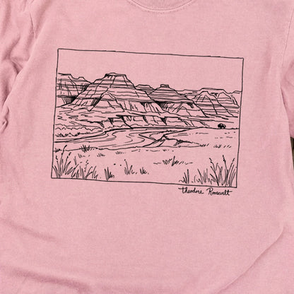 Theodore Roosevelt Line Drawing Cotton Long Sleeve